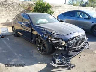 ✅ 2023 Genesis G70 2.0T • VIN: KMTG34TA4PU126657 • Lot: 43270758. Wystawiony na IAAI z przebiegiem 27 091 mil. Bezpłatny archiwum sprzedaży aukcyjnych z USA i szczegółowy raport historii pojazdu na DreamBid. Zdjęcie 1.