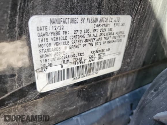 ✅ 2023 Nissan ARIYA Engage • VIN: JN1AF0BA5PM407326 • Lot: 70574035. Wystawiony na Copart z przebiegiem 96 165 mil. Bezpłatny archiwum sprzedaży aukcyjnych z USA i szczegółowy raport historii pojazdu na DreamBid. Zdjęcie 12.