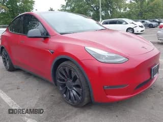 ✅ 2022 Tesla Model Y Performance • VIN: 7SAYGDEF1NF509934 • Lot: 43274735. Listed on IAAI with 44,245 mi. Free auction sales archive from the USA and detailed vehicle history report at DreamBid. Image 1.