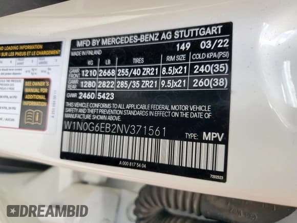 ✅ 2022 Mercedes-Benz GLC 43 AMG • VIN: W1N0G6EB2NV371561 • Lot: 64830605. Wystawiony na Copart z przebiegiem 56 698 mil. Bezpłatny archiwum sprzedaży aukcyjnych z USA i szczegółowy raport historii pojazdu na DreamBid. Zdjęcie 14.