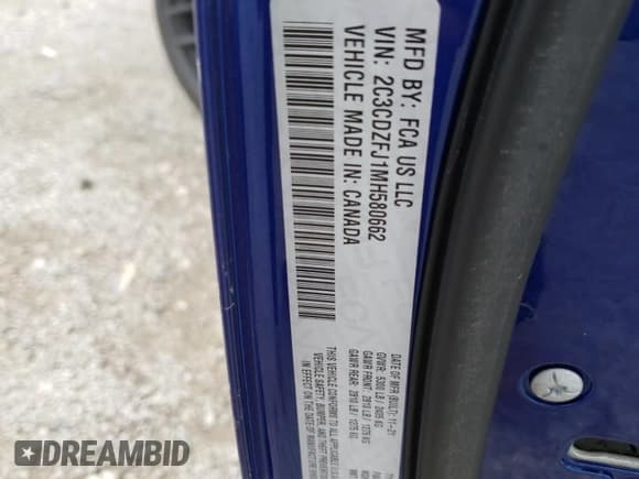 ✅ 2021 Dodge Challenger R/T Scat Pack • VIN: 2C3CDZFJ1MH580662 • Лот: 37158044. Опубликован ранее на Copart с пробегом 27 028 миль. Бесплатный доступ к архиву аукционных продаж из США и подробный отчёт об истории автомобиля на DreamBid. Изображение 13.