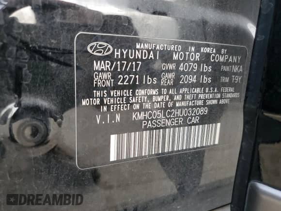 2017 Hyundai Ioniq Limited с VIN KMHC05LC2HU032089, выставлен на аукционе Copart как лот 67104184 с пробегом 205 412 миль миль и Списание • Salvage title. История ставок и продаж доступна на DreamBid. Изображение 14.