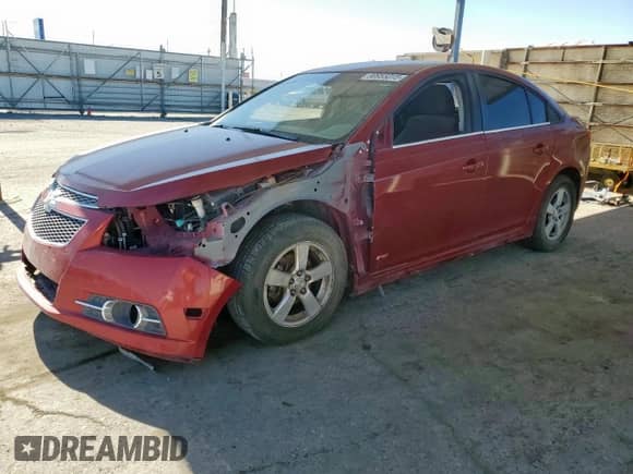 2014 Chevrolet Cruze 1LT with VIN 1G1PC5SB7E7240137, listed as a Copart auction lot 90955015 with 141,798 mi miles and Clean title. Bid and sale history available at DreamBid. Image 1.