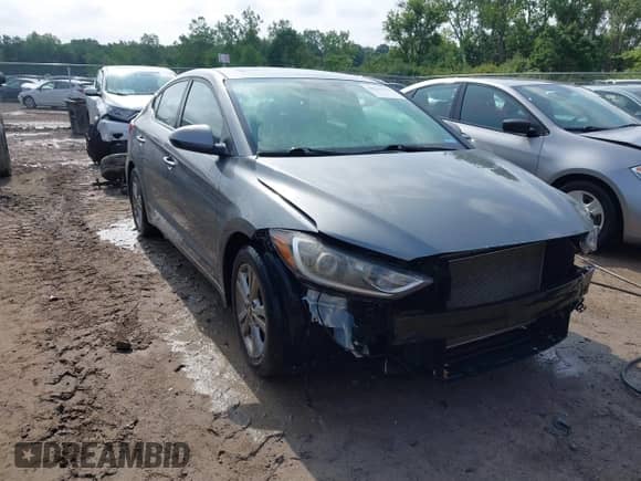 2018 Hyundai Elantra Value Edition with VIN KMHD84LF4JU595233, listed as a IAAI auction lot 42512154 with 102,291 mi miles and . Bid and sale history available at DreamBid. Image 1.