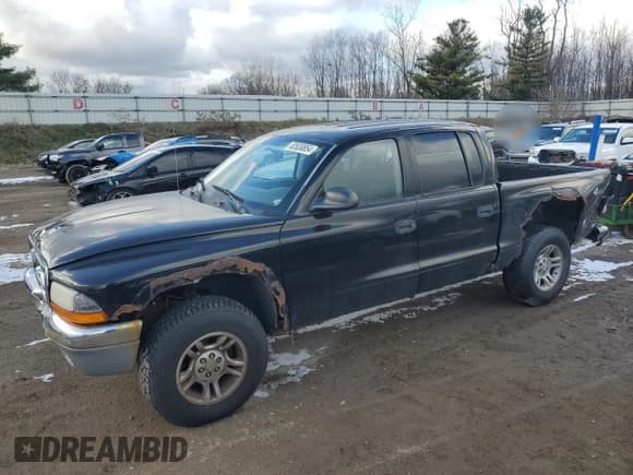✅ 2004 Dodge Dakota SLT • VIN: 1D7HG48N74S643600 • Lot: 82630854. Wystawiony na Copart z przebiegiem 193 526 mil. Bezpłatny archiwum sprzedaży aukcyjnych z USA i szczegółowy raport historii pojazdu na DreamBid. Zdjęcie 1.