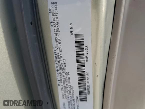 ✅ 2007 Subaru Legacy Outback Limited • VIN: 4S4BP62C177326448 • Лот: 64499225. Опубликован ранее на Copart с пробегом 223 062 миль. Бесплатный доступ к архиву аукционных продаж из США и подробный отчёт об истории автомобиля на DreamBid. Изображение 12.