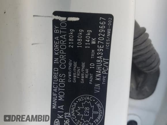 ✅ 2014 Kia Rondo EX • VIN: KNAHU8A39E7029667 • Lot: 85191135. Wystawiony na Copart z przebiegiem 271 151 mil. Bezpłatny archiwum sprzedaży aukcyjnych z USA i szczegółowy raport historii pojazdu na DreamBid. Zdjęcie 12.