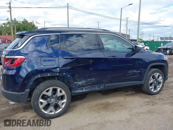 ✅ 2018 Jeep Compass Limited • VIN: 3C4NJDCB8JT397114 • Lot: 43152874. Listed on IAAI with 96,406 mi. Free auction sales archive from the USA and detailed vehicle history report at DreamBid. Image 6.