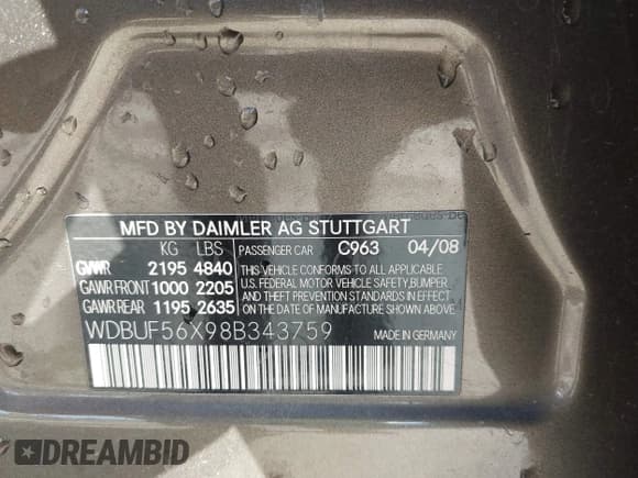 ✅ 2008 Mercedes-Benz E 350 Luxury • VIN: WDBUF56X98B343759 • Lot: 43503657. Wystawiony na IAAI z przebiegiem 138 038 mil. Bezpłatny archiwum sprzedaży aukcyjnych z USA i szczegółowy raport historii pojazdu na DreamBid. Zdjęcie 9.