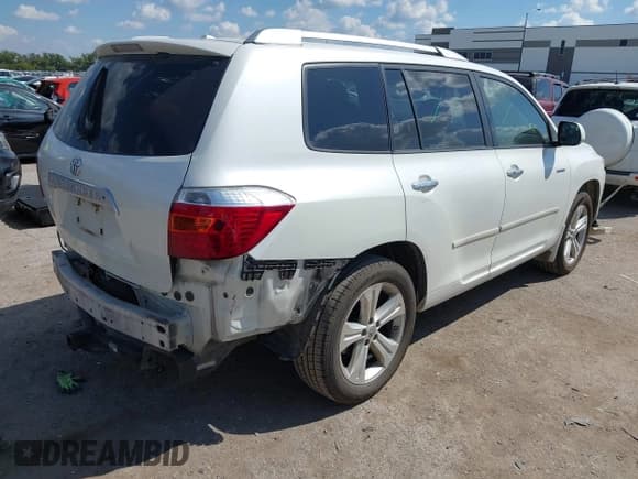 ✅ 2010 Toyota Highlander Limited • VIN: JTEYK3EH3A2106005 • Lot: 43308944. Listed on IAAI with 178,007 mi. Free auction sales archive from the USA and detailed vehicle history report at DreamBid. Image 4.