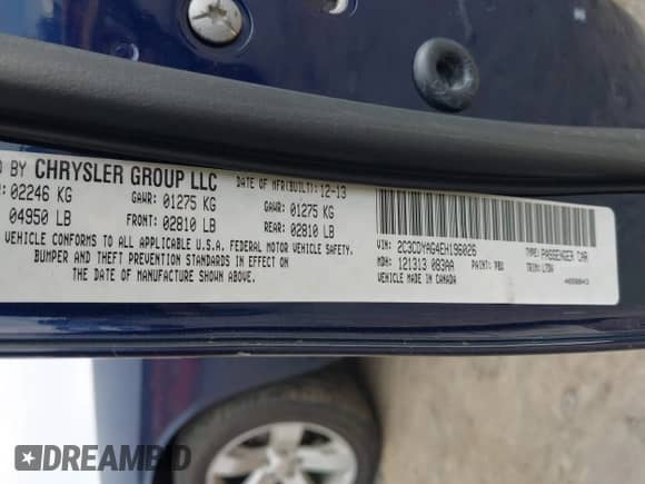 2014 Dodge Challenger Rallye Redline with VIN 2C3CDYAG4EH196026, listed as a IAAI auction lot 41208579 with 97,035 mi miles and . Bid and sale history available at DreamBid. Image 9.