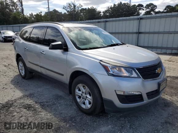 2015 Chevrolet Traverse LS z VIN 1GNKRFED9FJ346992, wystawiony jako Copart lot #84808325 z przebiegiem 147 234 mil mil oraz Szkoda całkowita • Salvage title. Historia ofert i sprzedaży dostępna na DreamBid. Obrazek 4.