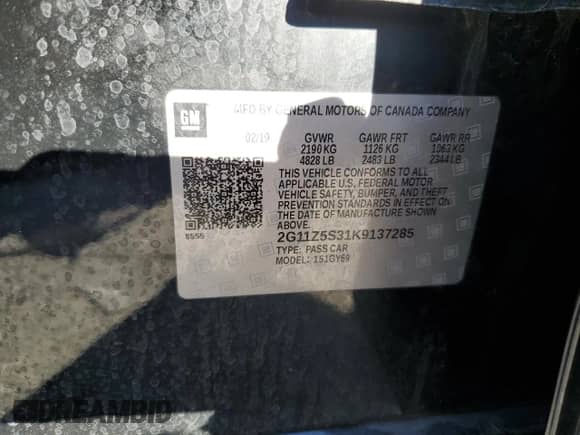 ✅ 2019 Chevrolet Impala LT • VIN: 2G11Z5S31K9137285 • Lot: 86685445. Listed on Copart with 84,001 mi. Free auction sales archive from the USA and detailed vehicle history report at DreamBid. Image 12.