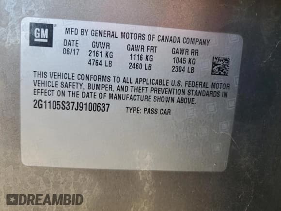 ✅ 2018 Chevrolet Impala LT • VIN: 2G1105S37J9100637 • Лот: 81001194. Опубликован ранее на Copart с пробегом 88 505 миль. Бесплатный доступ к архиву аукционных продаж из США и подробный отчёт об истории автомобиля на DreamBid. Изображение 14.