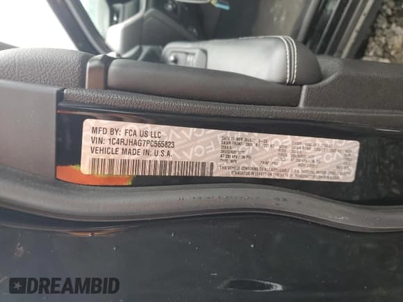 ✅ 2023 Jeep Grand Cherokee Laredo • VIN: 1C4RJHAG7PC565823 • Lot: 84956175. Listed on Copart with 24,551 mi. Free auction sales archive from the USA and detailed vehicle history report at DreamBid. Image 14.