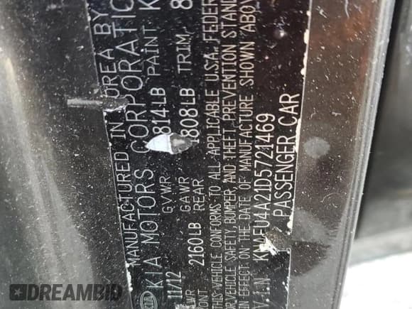 ✅ 2013 Kia Forte EX • VIN: KNAFU4A21D5721469 • Lot: 90328205. Wystawiony na Copart z przebiegiem 185 072 mil. Bezpłatny archiwum sprzedaży aukcyjnych z USA i szczegółowy raport historii pojazdu na DreamBid. Zdjęcie 12.