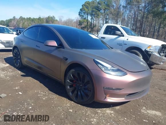 ✅ 2021 Tesla Model 3 Performance • VIN: 5YJ3E1EC5MF849832 • Lot: 41526209. Wystawiony na IAAI z przebiegiem 66 325 mil. Bezpłatny archiwum sprzedaży aukcyjnych z USA i szczegółowy raport historii pojazdu na DreamBid. Zdjęcie 1.