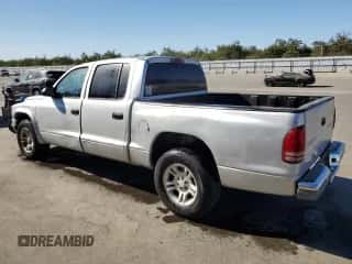 2004 Dodge Dakota SLT z VIN 1D7HL48N54S750432, wystawiony jako Copart lot #78485624 z przebiegiem 139 073 mil mil oraz Czysty tytuł • Clean title. Historia ofert i sprzedaży dostępna na DreamBid. Obrazek 2.