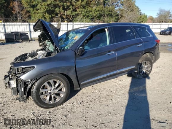 ✅ 2013 Infiniti JX35 • VIN: 5N1AL0MM7DC318884 • Lot: 91224215. Listed on Copart with Not provided. Free auction sales archive from the USA and detailed vehicle history report at DreamBid. Image 1.