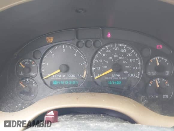 1998 Chevrolet Blazer LT with VIN 1GNDT13W6W2290201, listed as a IAAI auction lot 41892039 with 157,402 mi miles and . Bid and sale history available at DreamBid. Image 7.