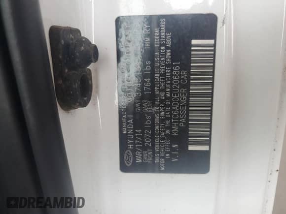 ✅ 2014 Hyundai Veloster • VIN: KMHTC6AD0EU206861 • Лот: 76593534. Размещён на Copart с пробегом 127 671 миль миль. Получите бесплатный доступ к архиву аукционных продаж из США и посмотрите подробный отчёт об истории автомобиля на DreamBid. Изображение 12.