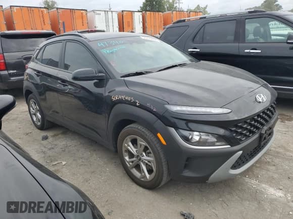 ✅ 2023 Hyundai Kona SEL • VIN: KM8K6CAB5PU945615 • Лот: 66470494. Опубликован ранее на Copart с пробегом 26 635 миль. Бесплатный доступ к архиву аукционных продаж из США и подробный отчёт об истории автомобиля на DreamBid. Изображение 4.
