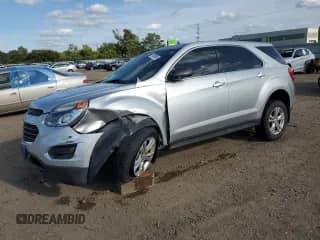 2017 Chevrolet Equinox LS with VIN 2GNALBEK6H1503525, listed as a Copart auction lot 71852605 with 108,197 mi miles and Salvage title. Bid and sale history available at DreamBid. Image 1.