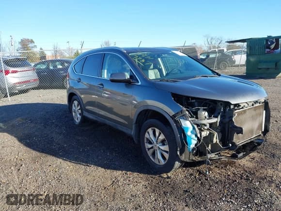 ✅ 2014 Honda CR-V EX-L • VIN: 5J6RM4H75EL093604 • Lot: 43717787. Listed on IAAI with 130,096 mi. Free auction sales archive from the USA and detailed vehicle history report at DreamBid. Image 1.