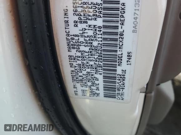 ✅ 2002 Toyota Avalon XL • VIN: 4T1BF28B62U211140 • Lot: 87208885. Wystawiony na Copart z przebiegiem 263 822 mil. Bezpłatny archiwum sprzedaży aukcyjnych z USA i szczegółowy raport historii pojazdu na DreamBid. Zdjęcie 12.