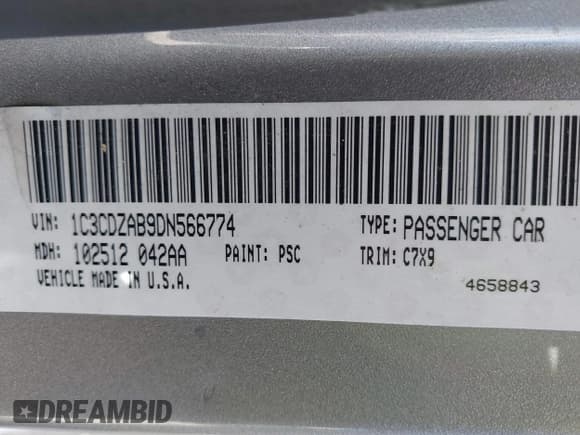 ✅ 2013 Dodge Avenger SE • VIN: 1C3CDZAB9DN566774 • Лот: 41681983. Опубликован ранее на IAAI с пробегом 145 618 миль. Бесплатный доступ к архиву аукционных продаж из США и подробный отчёт об истории автомобиля на DreamBid. Изображение 9.