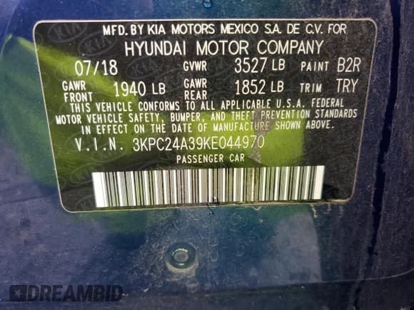 ✅ 2019 Hyundai Accent SE • VIN: 3KPC24A39KE044970 • Лот: 84061424. Опубликован ранее на Copart с пробегом 106 324 миль. Бесплатный доступ к архиву аукционных продаж из США и подробный отчёт об истории автомобиля на DreamBid. Изображение 13.