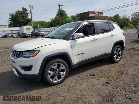 ✅ 2020 Jeep Compass Limited • VIN: 3C4NJDCB3LT216892 • Лот: 56332645. Опубликован ранее на Copart с пробегом 34 008 миль. Бесплатный доступ к архиву аукционных продаж из США и подробный отчёт об истории автомобиля на DreamBid. Изображение 1.