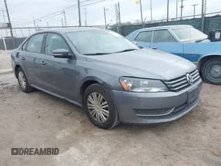 ✅ 2014 Volkswagen Passat S • VIN: 1VWAT7A32EC042816 • Lot: 43858649. Listed on IAAI with 184,438 mi. Free auction sales archive from the USA and detailed vehicle history report at DreamBid. Image 1.