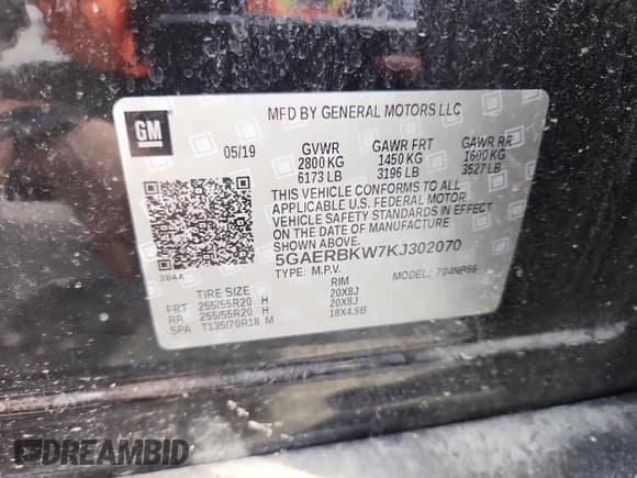 ✅ 2019 Buick Enclave Essence • VIN: 5GAERBKW7KJ302070 • Lot: 92652475. Listed on Copart with 126,113 mi. Free auction sales archive from the USA and detailed vehicle history report at DreamBid. Image 13.