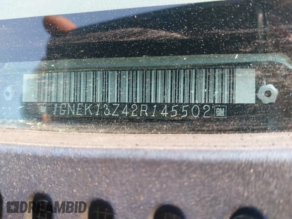 ✅ 2002 Chevrolet Tahoe LS • VIN: 1GNEK13Z42R145502 • Lot: 42412368. Listed on IAAI with 317,232 mi. Free auction sales archive from the USA and detailed vehicle history report at DreamBid. Image 9.