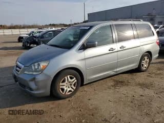 ✅ 2007 Honda Odyssey EX-L • VIN: 5FNRL38767B073497 • Lot: 92070715. Listed on Copart with 191,832 mi. Free auction sales archive from the USA and detailed vehicle history report at DreamBid. Image 1.