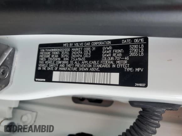 ✅ 2017 Volvo XC60 Dynamic • VIN: YV449MRR0H2031200 • Лот: 92637905. Опубликован ранее на Copart с пробегом 92 158 миль. Бесплатный доступ к архиву аукционных продаж из США и подробный отчёт об истории автомобиля на DreamBid. Изображение 14.