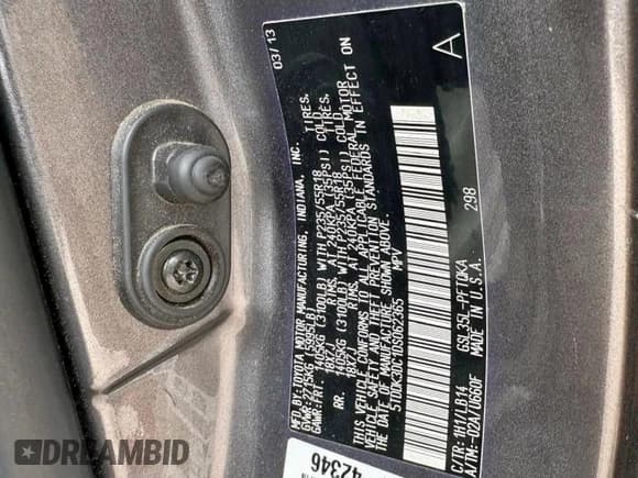 ✅ 2013 Toyota Sienna XLE • VIN: 5TDDK3DC1DS062365 • Lot: 61709045. Wystawiony na Copart z przebiegiem 252 932 mil. Bezpłatny archiwum sprzedaży aukcyjnych z USA i szczegółowy raport historii pojazdu na DreamBid. Zdjęcie 10.