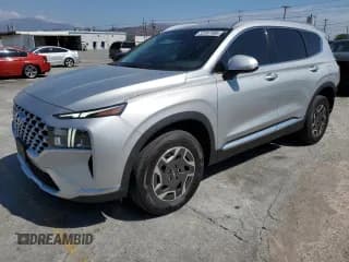 ✅ 2022 Hyundai Santa Fe Blue • VIN: KM8S2DA15NU045092 • Лот: 82087995. Опубликован ранее на Copart с пробегом 57 589 миль. Бесплатный доступ к архиву аукционных продаж из США и подробный отчёт об истории автомобиля на DreamBid. Изображение 1.
