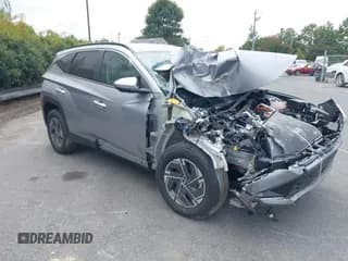 ✅ 2025 Hyundai Tucson Blue • VIN: KM8JBDD15SU309074 • Lot: 43163743. Wystawiony na IAAI z przebiegiem 13 007 mil. Bezpłatny archiwum sprzedaży aukcyjnych z USA i szczegółowy raport historii pojazdu na DreamBid. Zdjęcie 1.