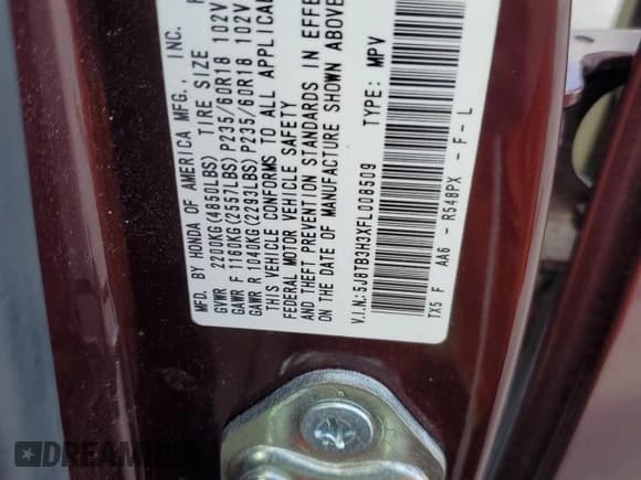 ✅ 2015 Acura RDX • VIN: 5J8TB3H3XFL008509 • Lot: 81245705. Listed on Copart with 203,187 mi. Free auction sales archive from the USA and detailed vehicle history report at DreamBid. Image 14.