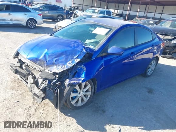 ✅ 2013 Hyundai Accent GLS • VIN: KMHCU4AE3DU463473 • Lot: 43667234. Listed on IAAI with 81,068 mi. Free auction sales archive from the USA and detailed vehicle history report at DreamBid. Image 2.