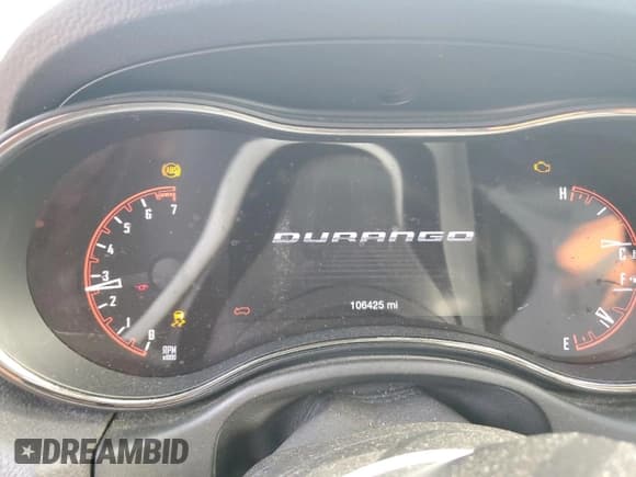 ✅ 2020 Dodge Durango GT Plus • VIN: 1C4RDHDG7LC154922 • Lot: 55901355. Listed on Copart with 106,425 mi. Free auction sales archive from the USA and detailed vehicle history report at DreamBid. Image 9.