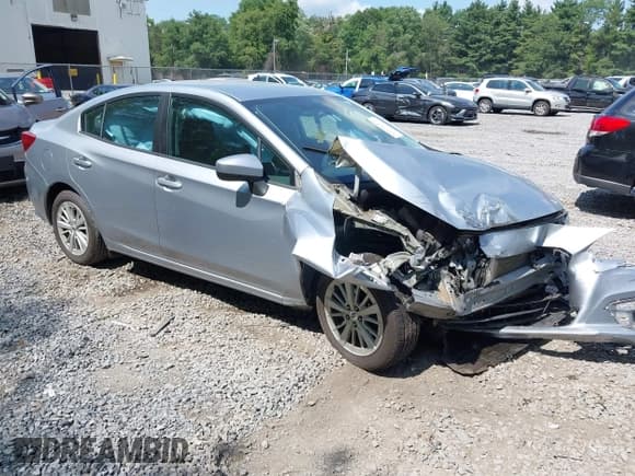 ✅ 2018 Subaru Impreza Premium • VIN: 4S3GKAB6XJ3600346 • Lot: 42971470. Listed on IAAI with 56,291 mi. Free auction sales archive from the USA and detailed vehicle history report at DreamBid. Image 1.