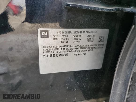 ✅ 2016 Chevrolet Impala LTZ • VIN: 2G1145S38G9139900 • Лот: 70728695. Опубликован ранее на Copart с пробегом 163 909 миль. Бесплатный доступ к архиву аукционных продаж из США и подробный отчёт об истории автомобиля на DreamBid. Изображение 13.