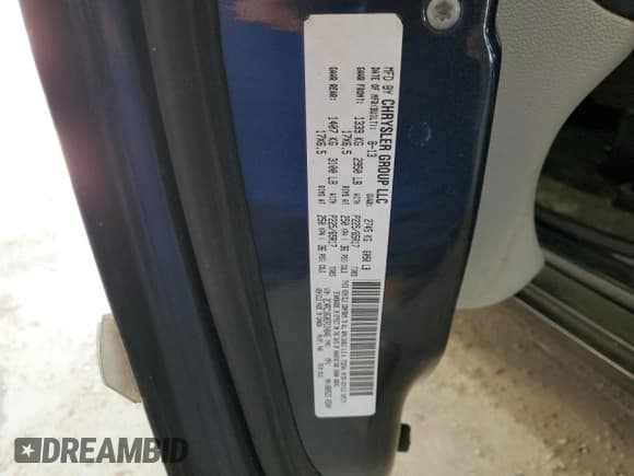 ✅ 2014 Chrysler Town & Country Touring • VIN: 2C4RC1BG0ER124846 • Lot: 91313965. Listed on Copart with 301,223 mi. Free auction sales archive from the USA and detailed vehicle history report at DreamBid. Image 13.