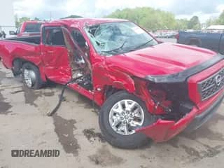 2024 Nissan Frontier SV with VIN 1N6ED1EKXRN601679, listed as a IAAI auction lot 42144247 with 13,486 mi miles and . Bid and sale history available at DreamBid. Image 1.