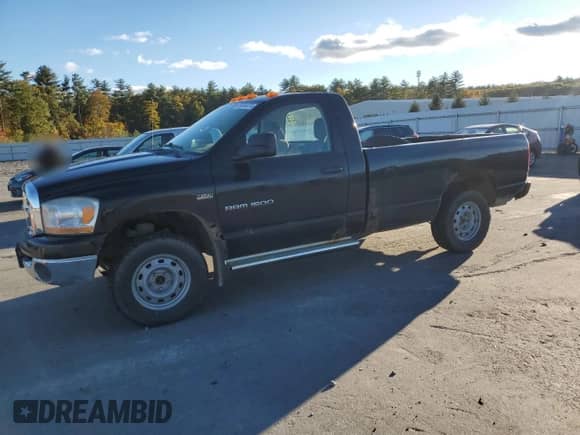 2006 Dodge 1500 SLT z VIN 1D7HU162X6J142516, wystawiony jako Copart lot #76554474 z przebiegiem 190 438 mil mil oraz Czysty tytuł • Clean title. Historia ofert i sprzedaży dostępna na DreamBid. Obrazek 1.