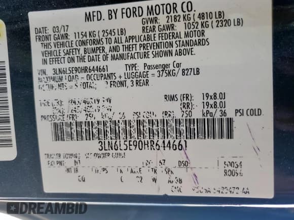 ✅ 2017 Lincoln MKZ Reserve • VIN: 3LN6L5E90HR644661 • Lot: 56971915. Wystawiony na Copart z przebiegiem 104 148 mil. Bezpłatny archiwum sprzedaży aukcyjnych z USA i szczegółowy raport historii pojazdu na DreamBid. Zdjęcie 13.