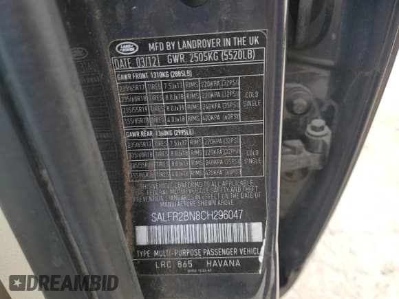 ✅ 2012 Land Rover LR2 HSE • VIN: SALFR2BN8CH296047 • Lot: 76957374. Wystawiony na Copart z przebiegiem 122 251 mil. Bezpłatny archiwum sprzedaży aukcyjnych z USA i szczegółowy raport historii pojazdu na DreamBid. Zdjęcie 13.